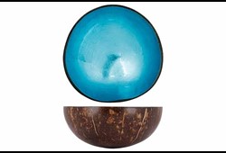 Bol Cocos Turquoise métallique 14cm